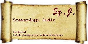 Szeverényi Judit névjegykártya