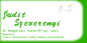 judit szeverenyi business card